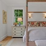 id-ology-–-the-arboretum-garden-house-–-biltmore-forest-–-asheville-nc-–-renovation-–-bedroom-canopy-bed-floral-pillows-nightstand-–-02