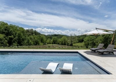 french country house with pool
