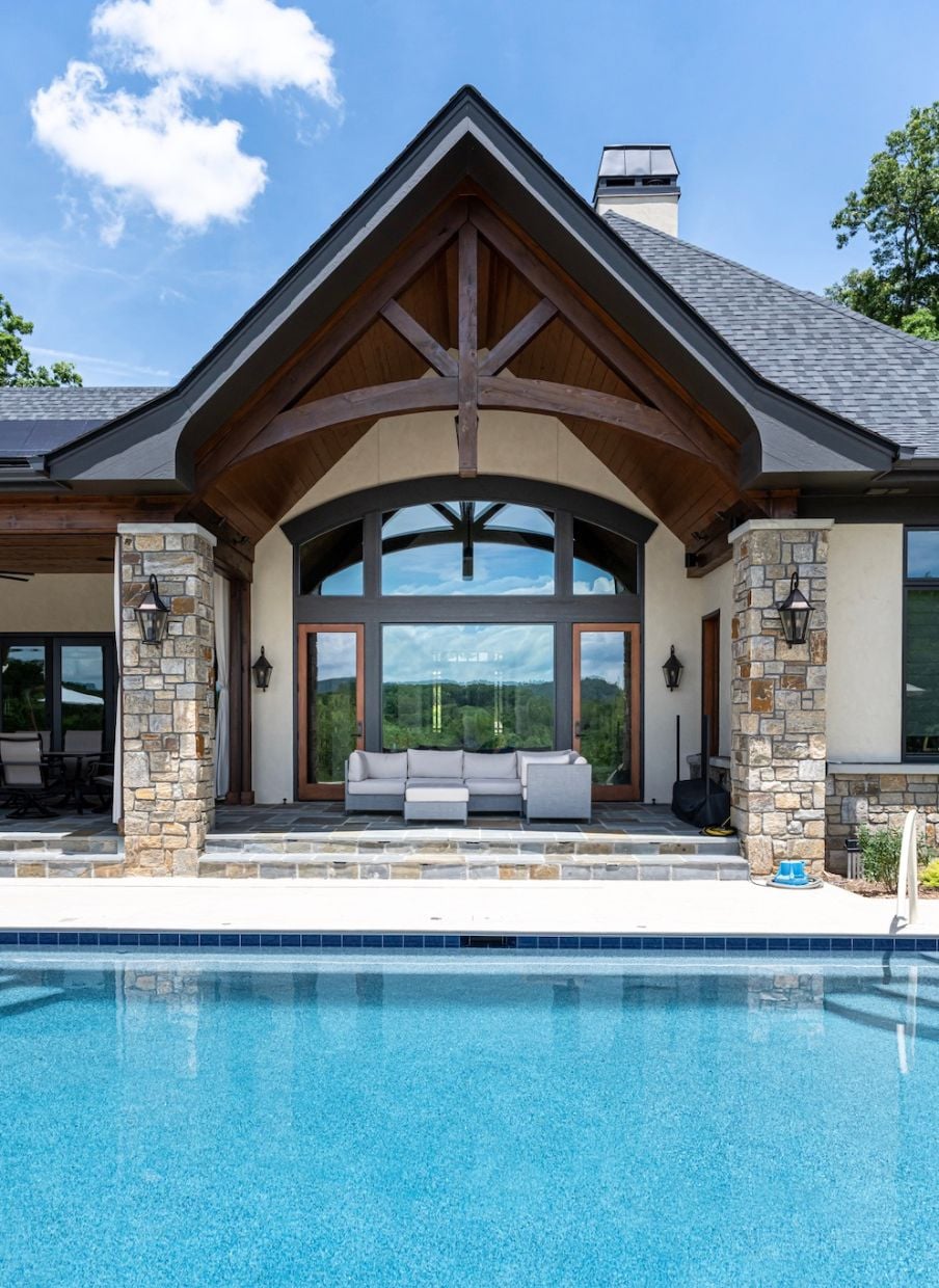 Cane Creek French Country Pool House